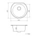 Кухонная мойка VANKOR Kres KMR 01.52 gray + сифон