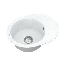 Кухонная мойка VANKOR   Lira LMO 02.57 White stone + сифон
