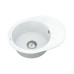 Кухонная мойка VANKOR Lira LMO 02.57 White stone + сифон