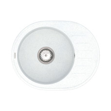 Кухонная мойка VANKOR   Lira LMO 02.57 White stone + сифон