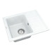 Кухонная мойка VANKOR Lira LMP 02.55 White stone + сифон