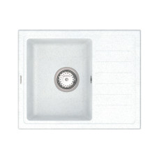 Кухонная мойка VANKOR   Lira LMP 02.55 White stone + сифон