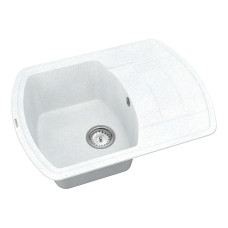 Кухонная мойка VANKOR   Norton NMP 02.67 White stone + сифон