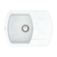 Кухонная мойка VANKOR   Norton NMP 02.67 White stone + сифон