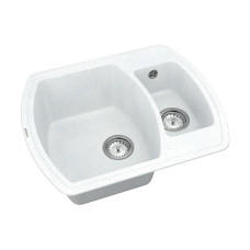 Кухонная мойка VANKOR   Norton NMP 03.63 White stone + сифон