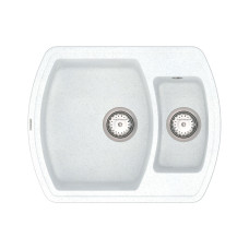 Кухонная мойка VANKOR   Norton NMP 03.63 White stone + сифон