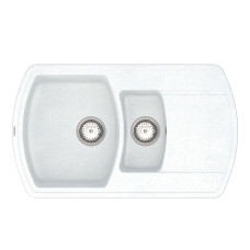 Кухонная мойка VANKOR   Norton NMP 04.86 White stone + сифон