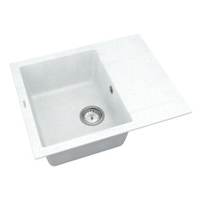 Кухонная мойка VANKOR Orman OMP 02.61 White stone + сифон Кухонная мойка VANKOR Orman OMP 02.61 White stone + сифон