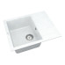 Кухонная мойка VANKOR Orman OMP 02.61 White stone + сифон