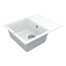 Кухонная мойка VANKOR Orman OMP 02.61 White stone + сифон