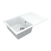 Кухонная мойка VANKOR Orman OMP 02.78 White stone + сифон