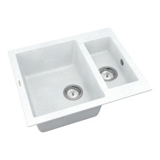 Кухонная мойка VANKOR Orman OMP 03.61 White stone + сифон Кухонная мойка VANKOR Orman OMP 03.61 White stone + сифон