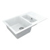 Кухонная мойка VANKOR Orman OMP 04.80 White stone + сифон