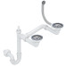 Кухонная мойка VANKOR Orman OMP 04.80 White stone + сифон