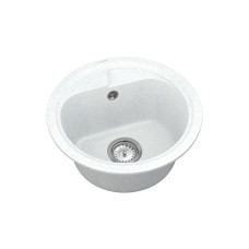 Кухонная мойка VANKOR Polo PMR 01.44 White stone + сифон Кухонная мойка VANKOR Polo PMR 01.44 White stone + сифон