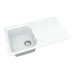 Кухонная мойка VANKOR Sigma SMP 02.85 White stone + сифон