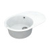 Кухонная мойка VANKOR Sity SMO 02.78 White stone + сифон
