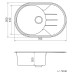 Кухонная мойка VANKOR Sity SMO 02.78 White stone + сифон