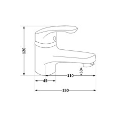 Змішувач для раковини Brinex 36W 001