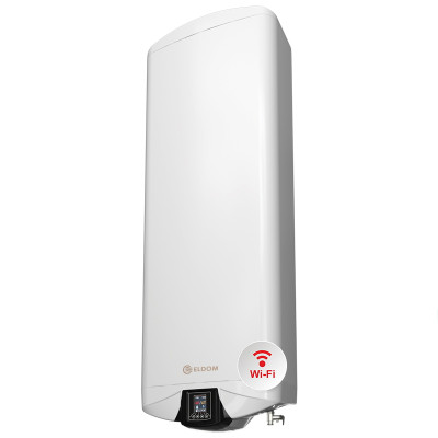 Бойлер ELDOM Galant Dry 100л плоский, Сухой ТЭН (DV100DW-W) Wi-Fi
