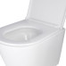 Комплект: Qtap Scorpio Ultra Quiet унітаз підвісний QT1433053EUQW + Nest комплект інсталяції 4в1 (лінійна клавіша Black mat) QT0133M425 + M08V1091MB