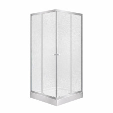 Душова кабіна Lidz Wawel SC90x90.SAT.LOW.FR, скло Frost 4 мм + Lidz Душовий піддон KAPIELKA ST90x90х14