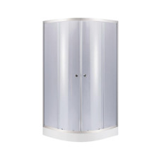 Душова кабіна Lidz Latwa SC80x80.SAT.LOW.GR, скло тон. 4 мм + Lidz Душовий піддон KAPIELKA ST80x80x14