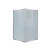 Lidz Wawel SC80x80.SAT.LOW.FR Душова кабіна квадратна, скло Frost 4 мм + Lidz Душовий піддон KAPIELKA ST80x80х14