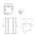Душова кабіна Lidz Latwa SC90x90.SAT.LOW.FR, скло Frost 4 мм + Lidz Душовий піддон KAPIELKA ST90x90x14