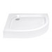 Душова кабіна Lidz Latwa SC90x90.SAT.LOW.FR, скло Frost 4 мм + Lidz Душовий піддон KAPIELKA ST90x90x14