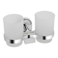 Склянка з тримачем Lidz Oreo 0402 подвійний настінний (матове скло) LDORE0402CRM22164 Chrome Склянка з тримачем Lidz Oreo 0402 подвійний настінний (матове скло) LDORE0402CRM22164 Chrome
