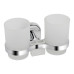 Склянка з тримачем Lidz Oreo 0402 подвійний настінний (матове скло) LDORE0402CRM22164 Chrome Склянка з тримачем Lidz Oreo 0402 подвійний настінний (матове скло) LDORE0402CRM22164 Chrome