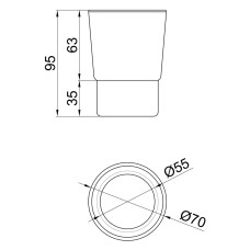 Склянка Lidz Oreo 0211 LDORE0211GCR37454 Frost Склянка Lidz Oreo 0211 LDORE0211GCR37454 Frost