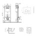 Комплект: Qtap Crow Ultra Quiet унитаз подвесной QT05335171W + Nest комплект инсталляции 4в1 (круглая клавиша Chrome) QT0133M425 + M11112CRM