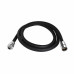 Шланг для ручного душа Qtap Hadice 1600 мм прямоугольный QTHADPVCSQ160B Black Matt Шланг для ручного душа Qtap Hadice 1600 мм прямоугольный QTHADPVCSQ160B Black Matt