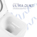 Готове рішення Qtap для ванної кімнати: підвісний унітаз Gemini Ultra Quiet 520×360×350 + комплект інсталяції Nest 4 в 1 (лінійна клавіша Chrome)