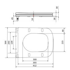 Сиденье для унитаза Qtap (Crow Ultra) с микролифтом Slim QT99SC6108W