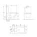 Унитаз-компакт Qtap Cardinal Ultra Quiet безободковый с сиденьем Soft-close QT04222168AUQ3W