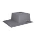 Мийка для кухні інтегрована Lidz Handmade H6350L крило ліворуч (LDH6350BRUL45588) Brushed Steel 3,0/1,0 мм