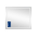 Зеркало Qtap Mideya 800х700 с LED-подсветкой Touch, с антизапотеванием, с диммером, рег. яркости Reverse QT2078NCF8070W
