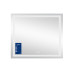Зеркало Qtap Mideya 800х700 с LED-подсветкой Touch, с антизапотеванием, с диммером, рег. яркости Reverse QT2078NCF8070W