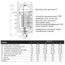 Водонагреватель электрический комбинированный Thermo Alliance Neptun вертикальный 120 л. т.о. 0,95 кв.м левый, мокрый ТЭН 2,0 кВт (CWH 12048 11S L) Водонагреватель электрический комбинированный Thermo Alliance Neptun вертикальный 120 л. т.о. 0,95 кв.м левый, мокрый ТЭН 2,0 кВт (CWH 12048 11S L)