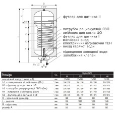 Водонагреватель электрический комбинированный Thermo Alliance Neptun вертикальный 140 л. т.о. 0,95 кв.м левый, мокрый ТЭН 2,0 кВт (CWH 14048 11S L) Водонагреватель электрический комбинированный Thermo Alliance Neptun вертикальный 140 л. т.о. 0,95 кв.м левый, мокрый ТЭН 2,0 кВт (CWH 14048 11S L)