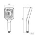 Лійка для ручного душу Qtap Rucni 140x110 мм прямокутна QTRUC125BLM45955 Black Matt