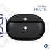 Раковина-чаша Qtap Scorpio 610x400x120 Matt black QT142203MBMBN