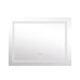 Дзеркало Lidz Kubis 1000х800 з LED-підсвічуванням Touch, з антизапотіванням, з димером, рег. яскравості LD78LF61410080