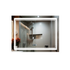 Зеркало Qtap Cardinal 1000х800 с LED-подсветкой Touch, с антизапотеванием, с диммером, рег. темп. цвета (3000-6500K) QT0478C10080