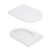Унітаз підлоговий Qtap Robin New Ultra Quiet безобідковий з сидінням Soft-close WHITE QT13226083AW