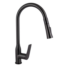 Смеситель для кухни Qtap Vlasta New с выдвижным изливом QTVLA344GMB45647 Gunmetal Black PVD Смеситель для кухни Qtap Vlasta New с выдвижным изливом QTVLA344GMB45647 Gunmetal Black PVD