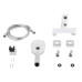 Змішувач для ванни Qtap Gemini (з душовим гарнітуром) QTGEM259CRW45683 Chrome/White